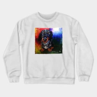 All the colours of a dachshund Crewneck Sweatshirt